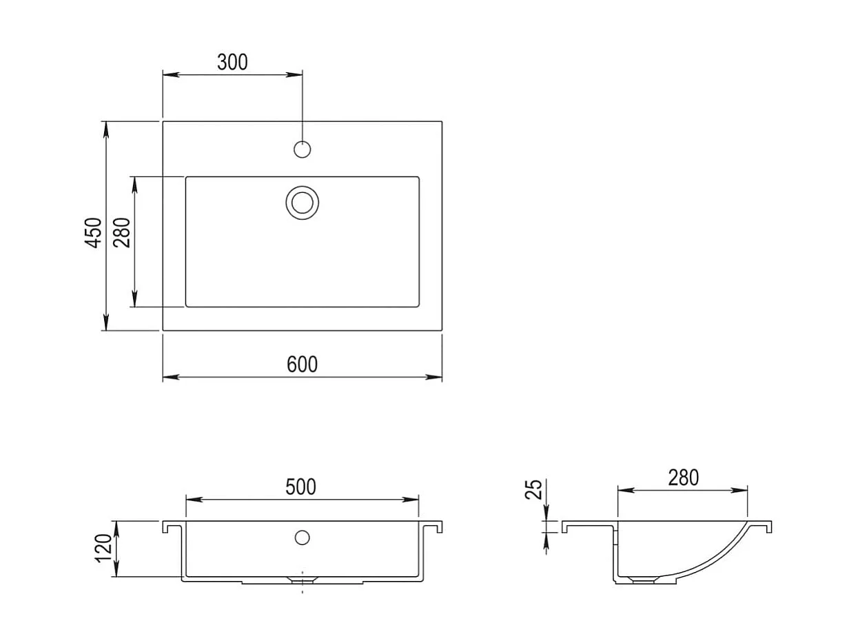 Pia de banheiro 60 x 45 cm em granito preto 02_0002562