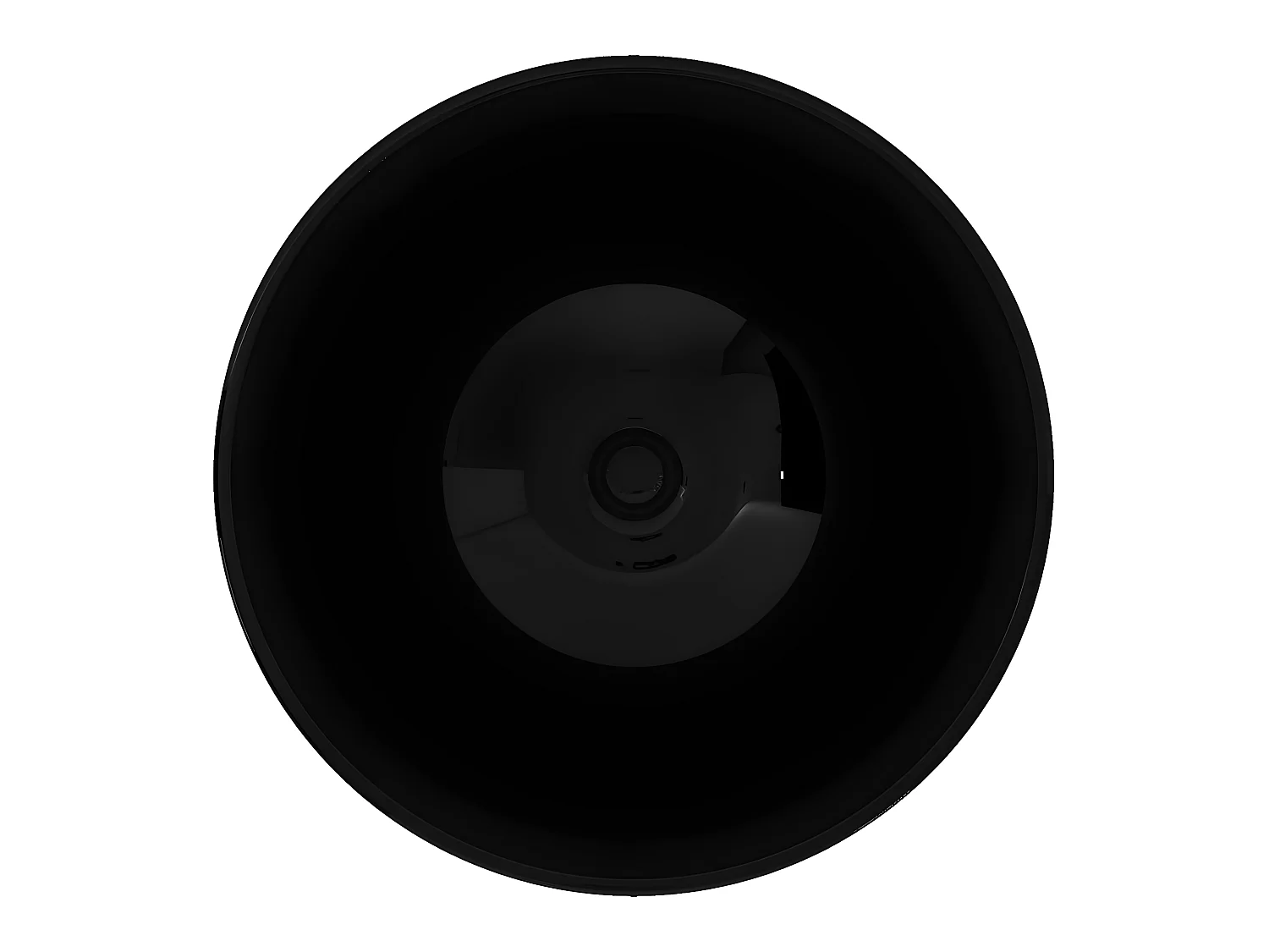 Bassin d'évier rond céramique noire 32.5 x 32.5 x 14 cm 02_0002504