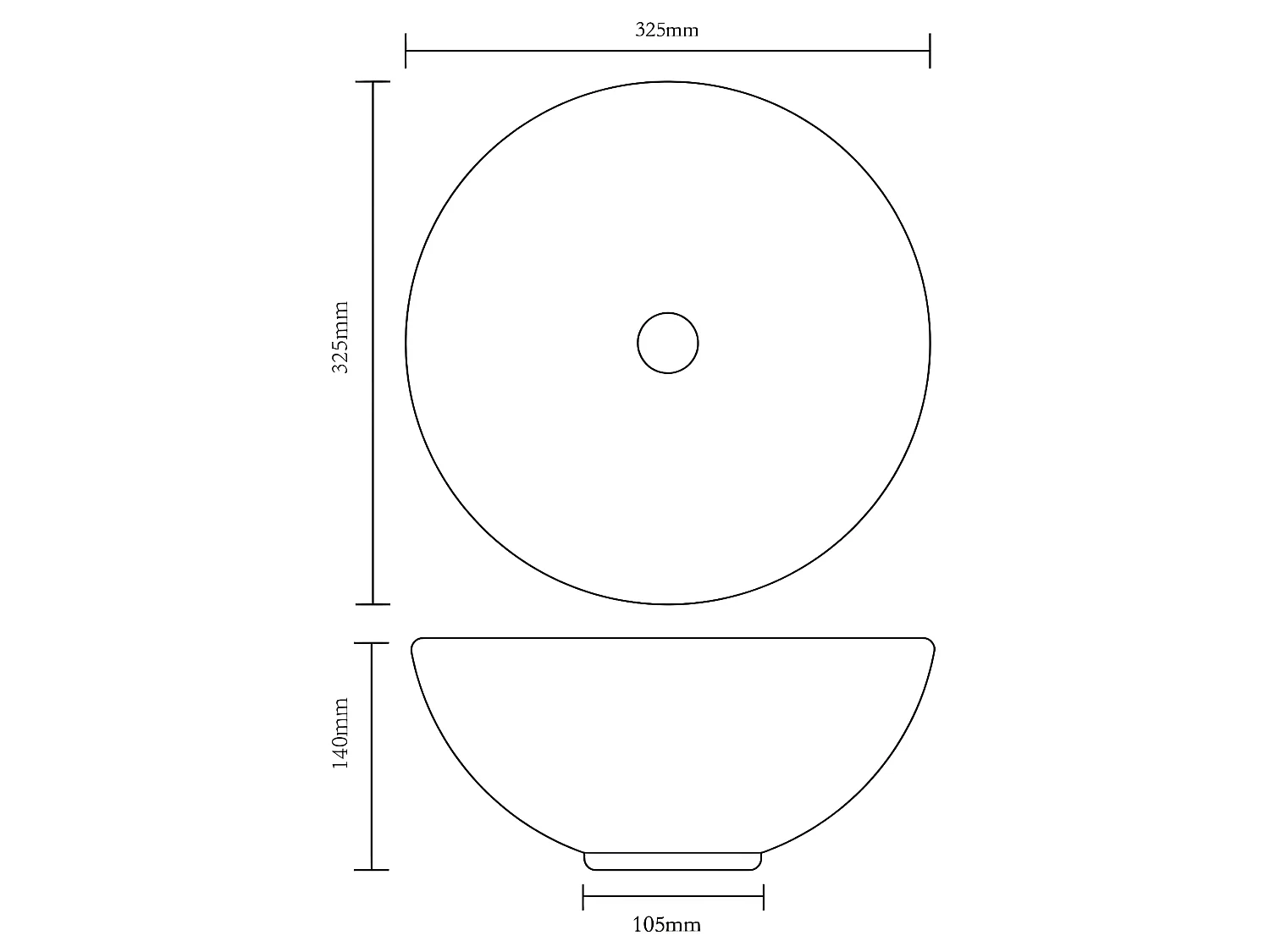 Lavabo tondo in ceramica per bagno lavabo nero 02_0002504