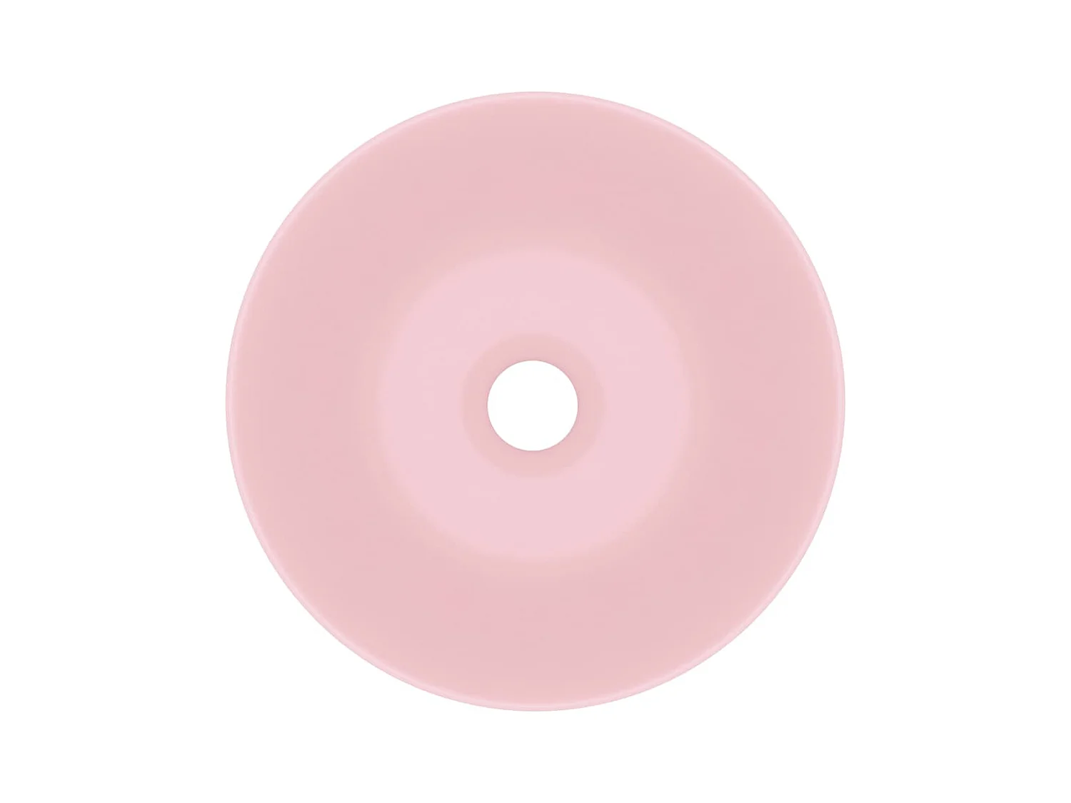 Lavabo redondo para baño, encimera, lavabo para inodoro, lavabo para cocina, sala de cosméticos, interior del hogar, cerámica, 28 cm, rosa mate 02_0002719