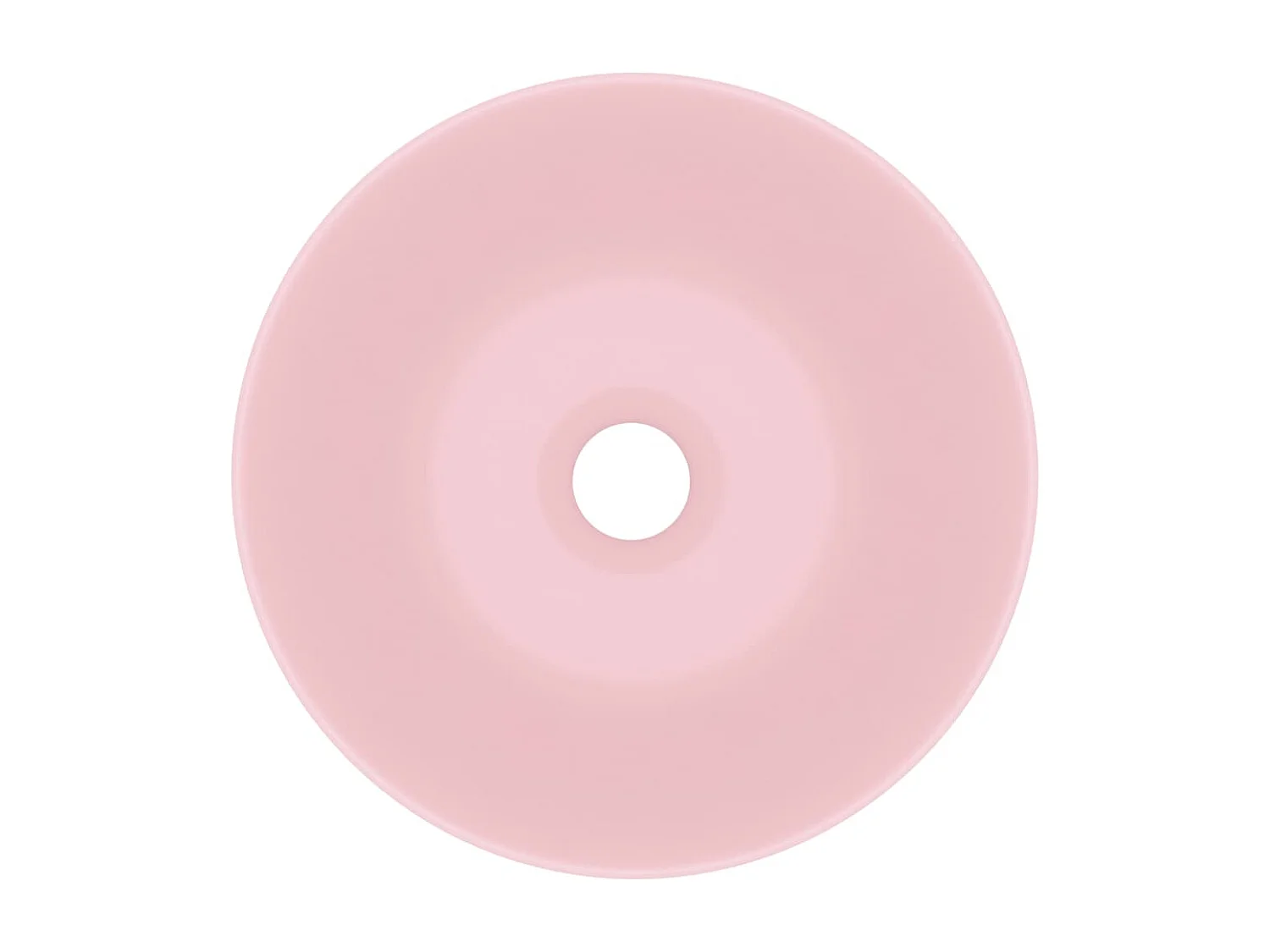 Lavandino da bagno rotondo lavabo da appoggio per wc lavabo da cucina lavabo per cosmetici interno casa ceramica 28 cm rosa opaco 02_0002719