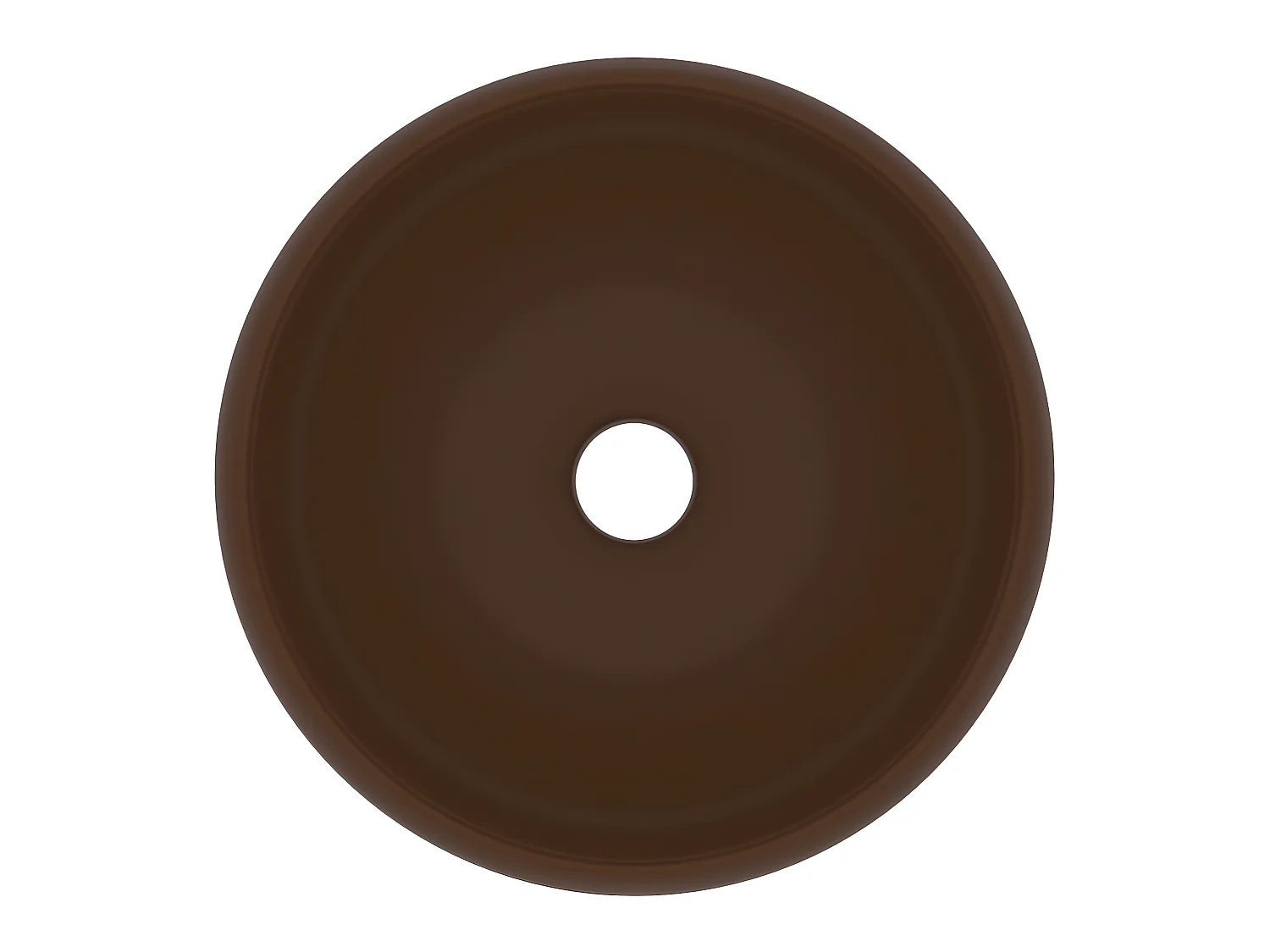 Lavabo rond de luxe marron 40 x 40 x 15 cm 02_0002748