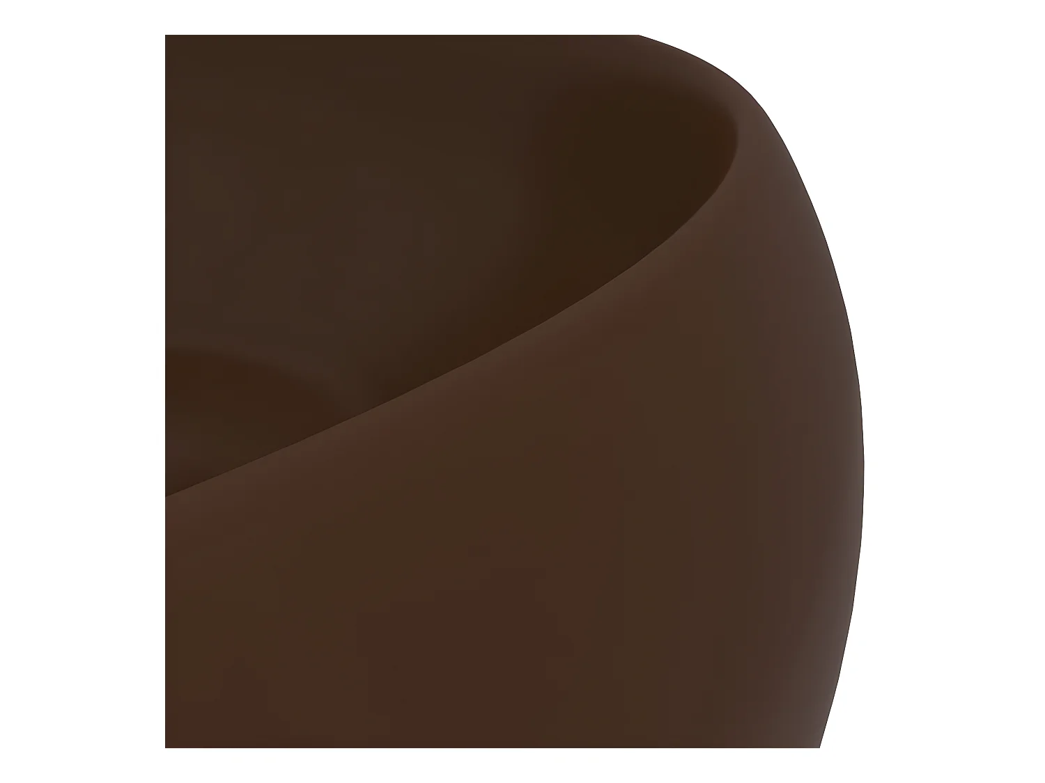 Lavabo rond de luxe marron 40 x 40 x 15 cm 02_0002748