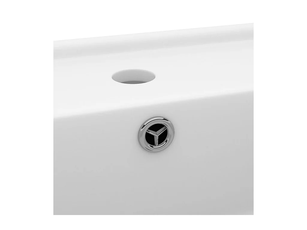 Lavabo carré de luxe blanche 41 x 41 x 15 cm 02_0002685