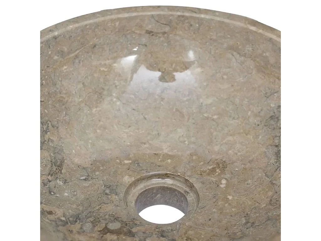 Lavabo de salle d'eau grise 40 x 40 x 12 cm 02_0002802