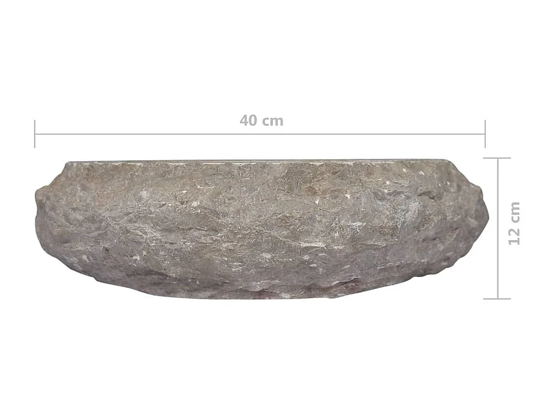 Lavabo de salle d'eau grise 40 x 40 x 12 cm 02_0002802