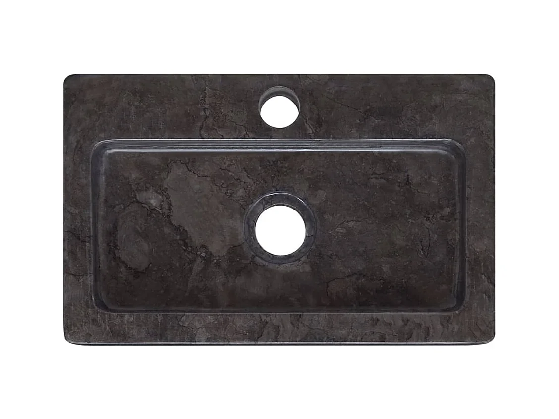 Lavabo de salle d'eau noire 38 x 24 x 6.5 cm 02_0002831
