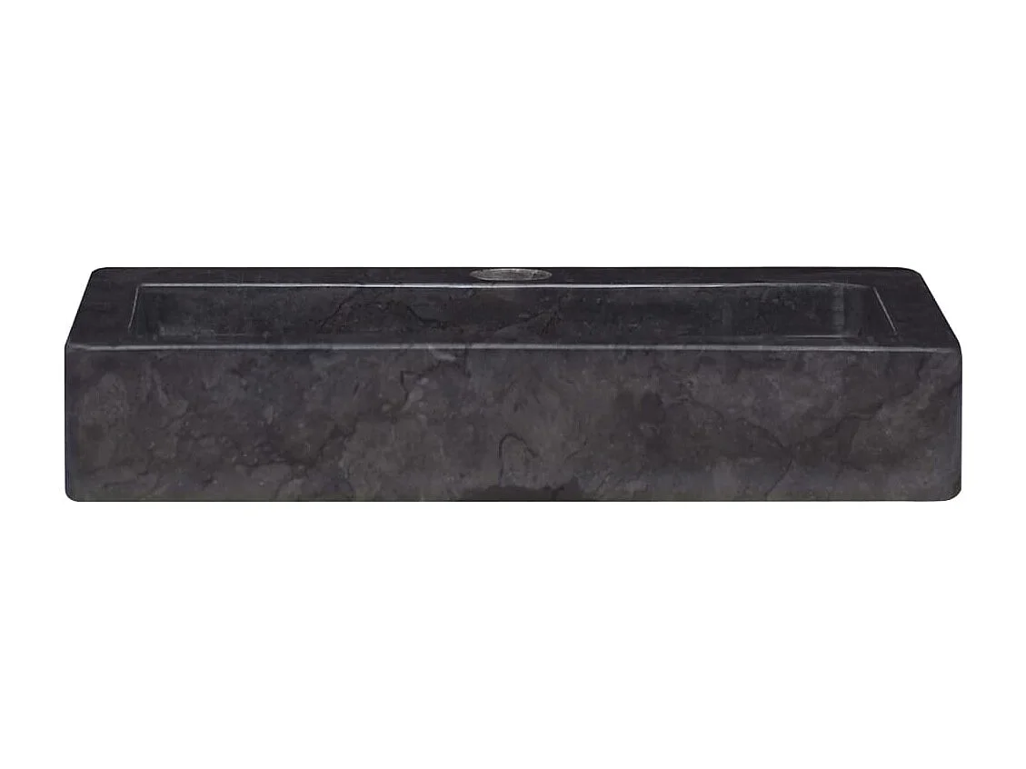 Lavabo de salle d'eau noire 38 x 24 x 6.5 cm 02_0002831