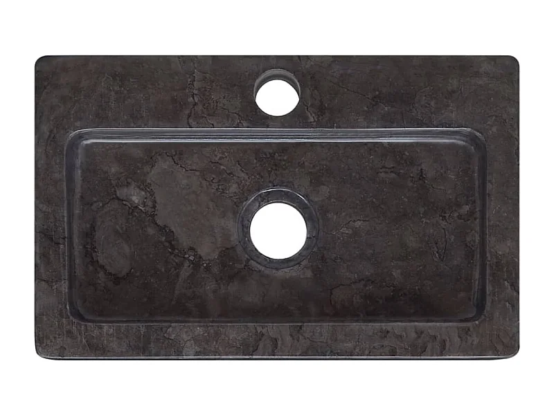 Lavabo de salle d'eau noire 38 x 24 x 6.5 cm 02_0002831