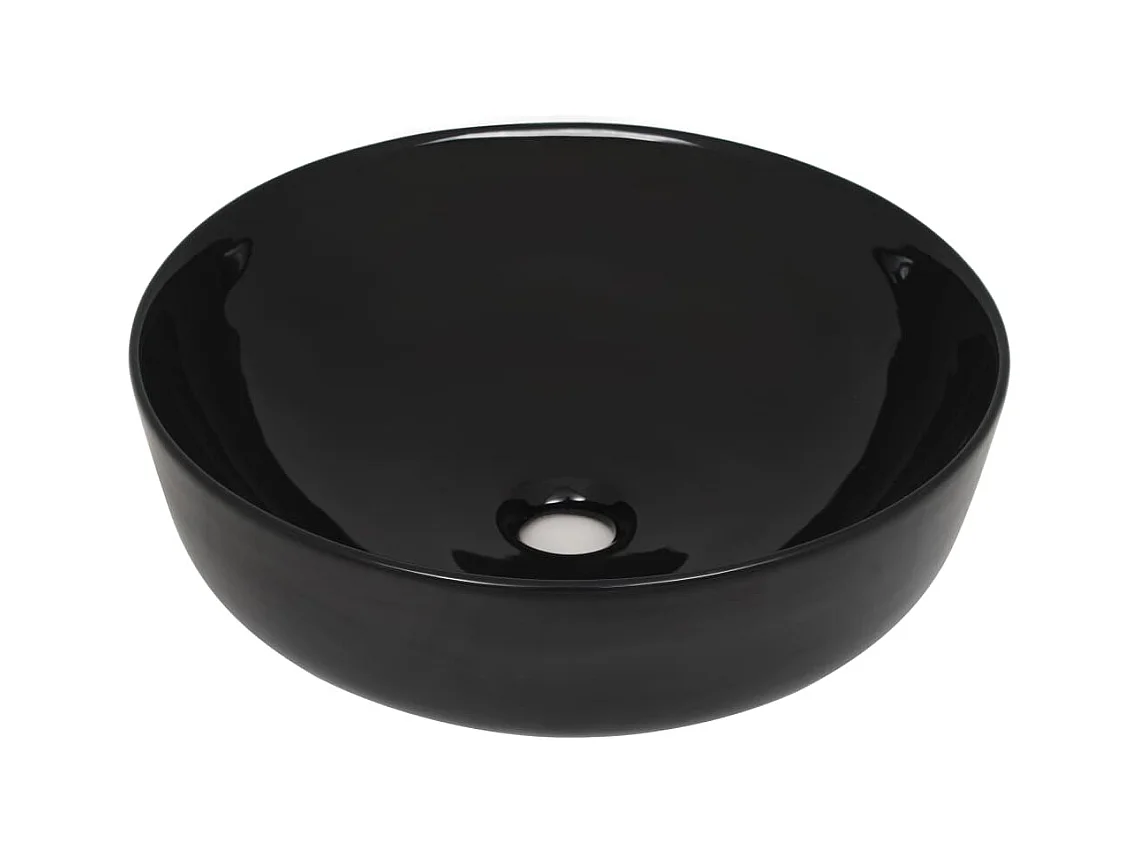 Lavabo rond diamètre 41,5 noire 41.5 x 41.5 x 13.5 cm 02_0002536