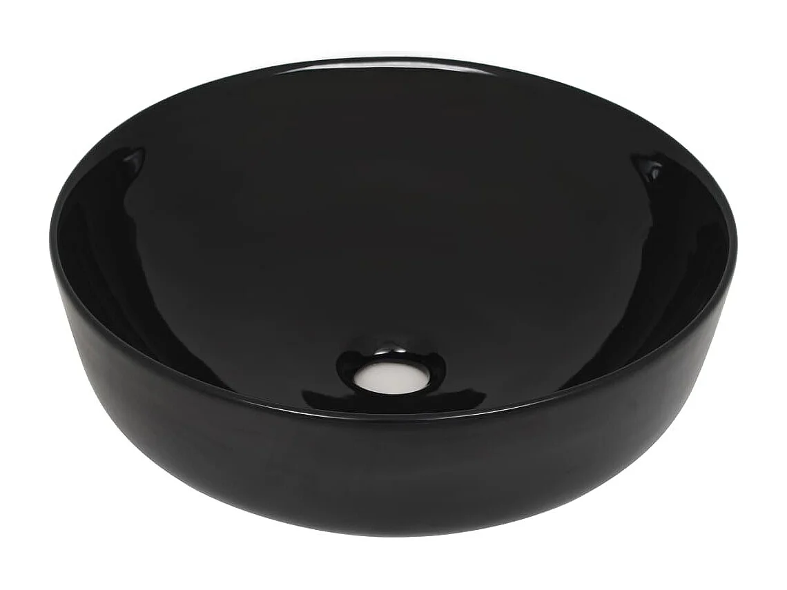 Lavabo rond diamètre 41,5 noire 41.5 x 41.5 x 13.5 cm 02_0002536