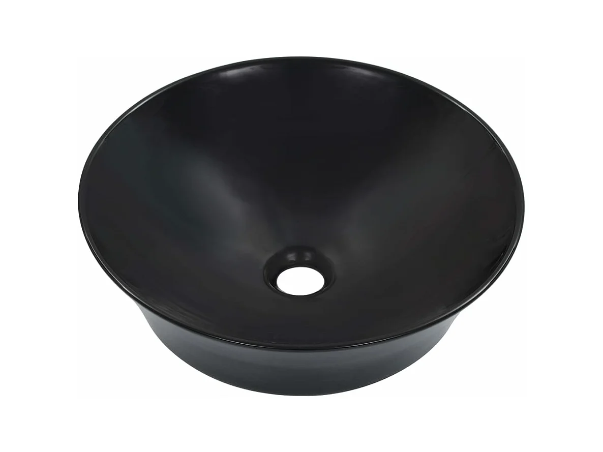 Lavabo lave-mains vasque à noire 41 x 41 x 12.5 cm 02_0002617