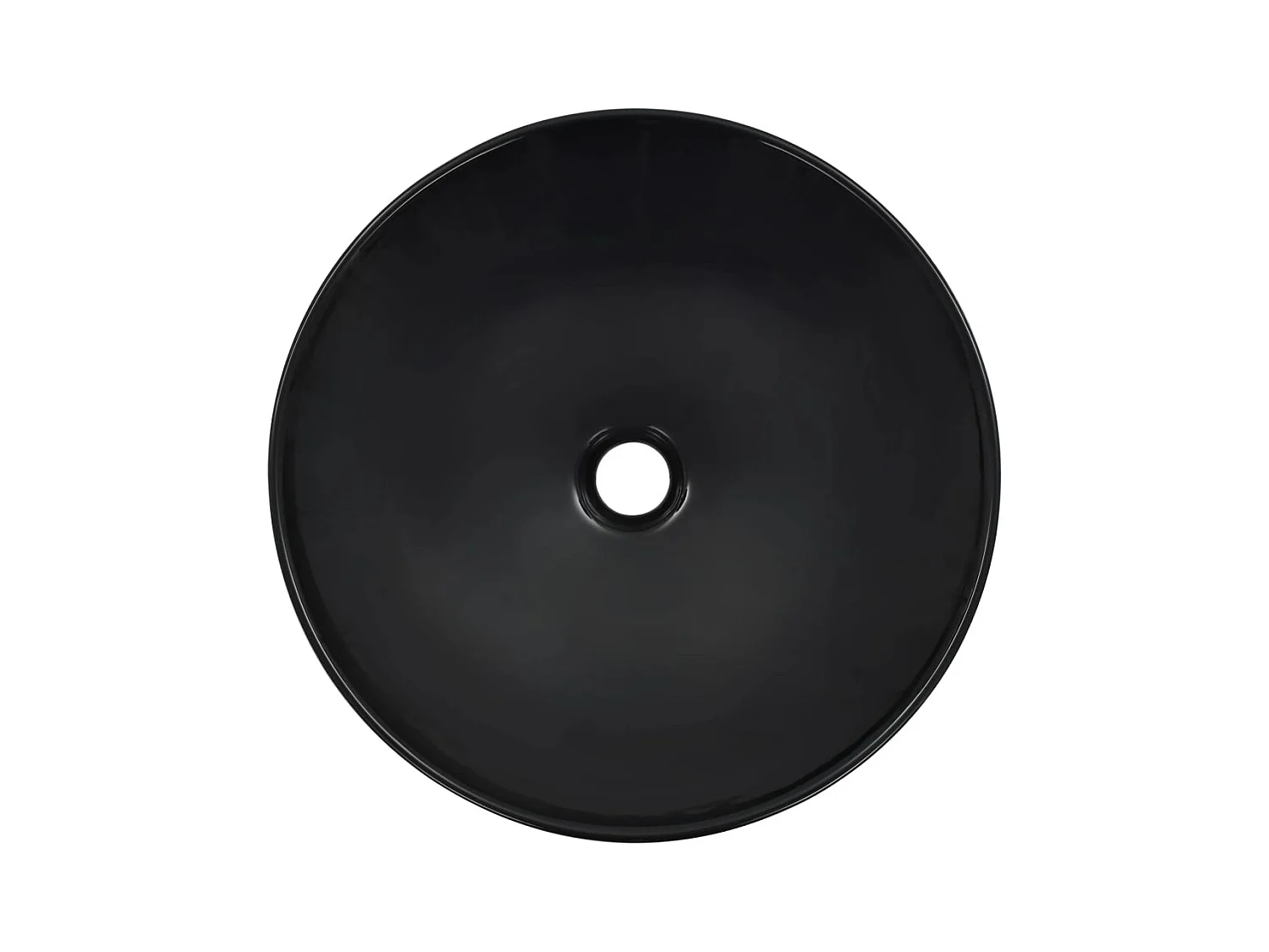 Lavabo lave-mains vasque à noire 41 x 41 x 12.5 cm 02_0002617