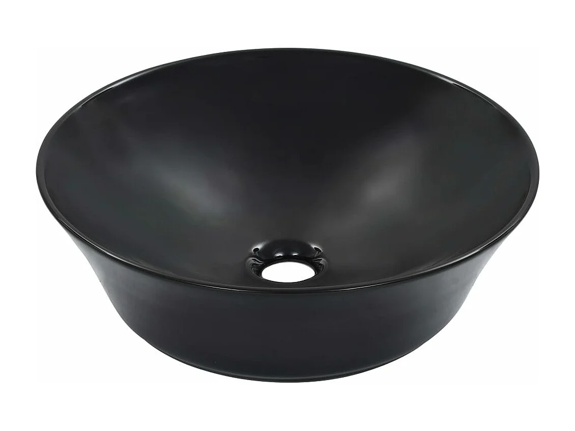 Lavabo lave-mains vasque à noire 41 x 41 x 12.5 cm 02_0002617