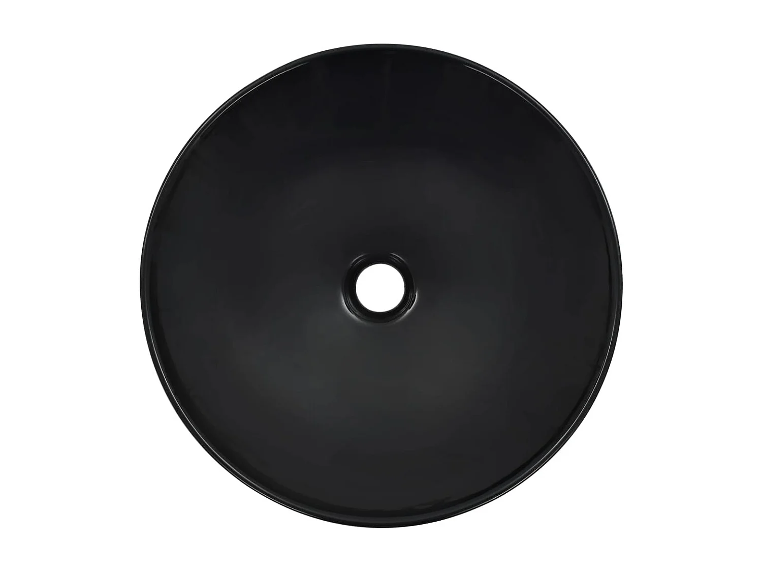 Lavabo lave-mains vasque à noire 41 x 41 x 12.5 cm 02_0002617