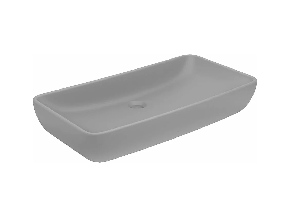Lavabo salle de bain grise 71 x 38 x 13.5 cm 02_0002702