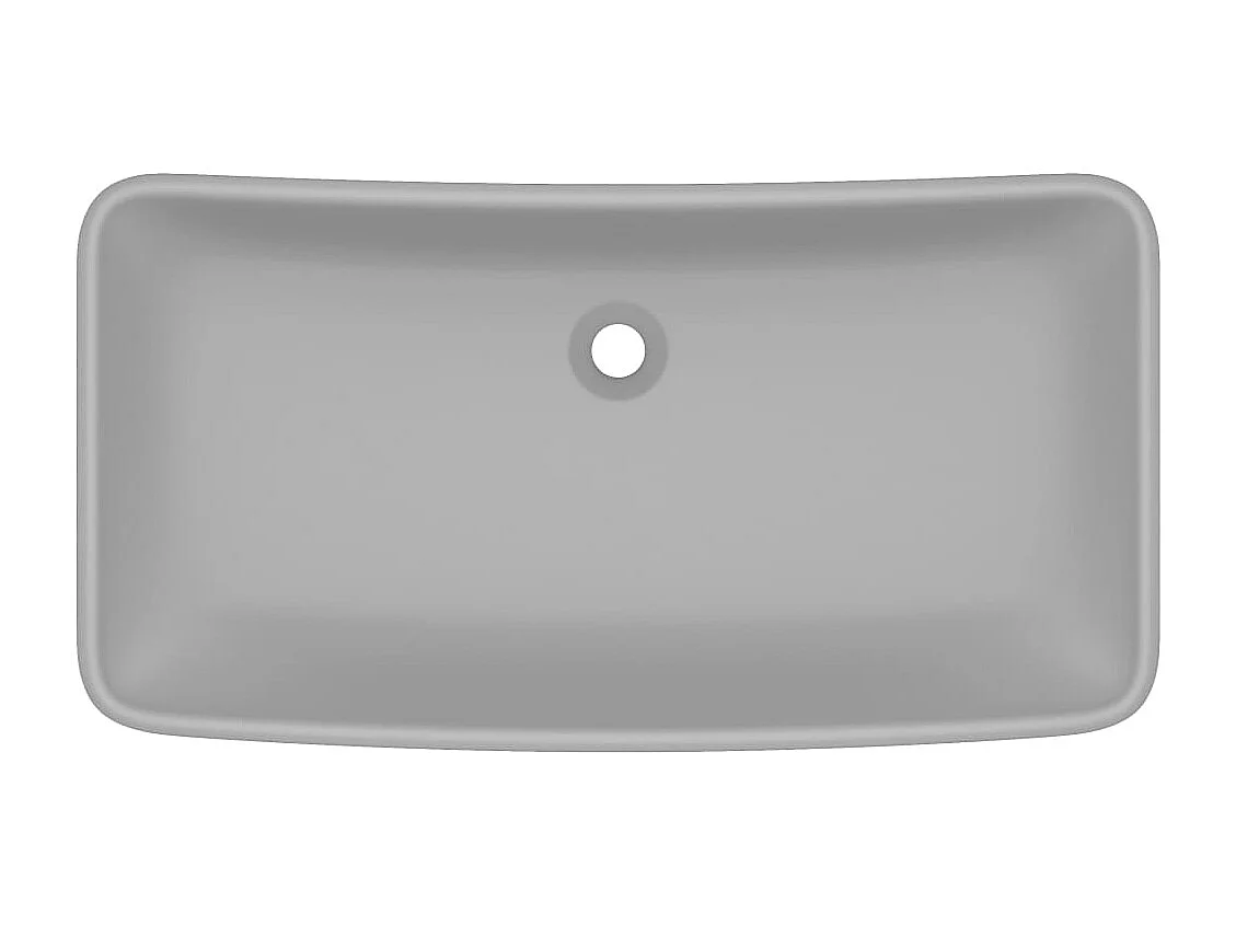 Lavabo salle de bain grise 71 x 38 x 13.5 cm 02_0002702