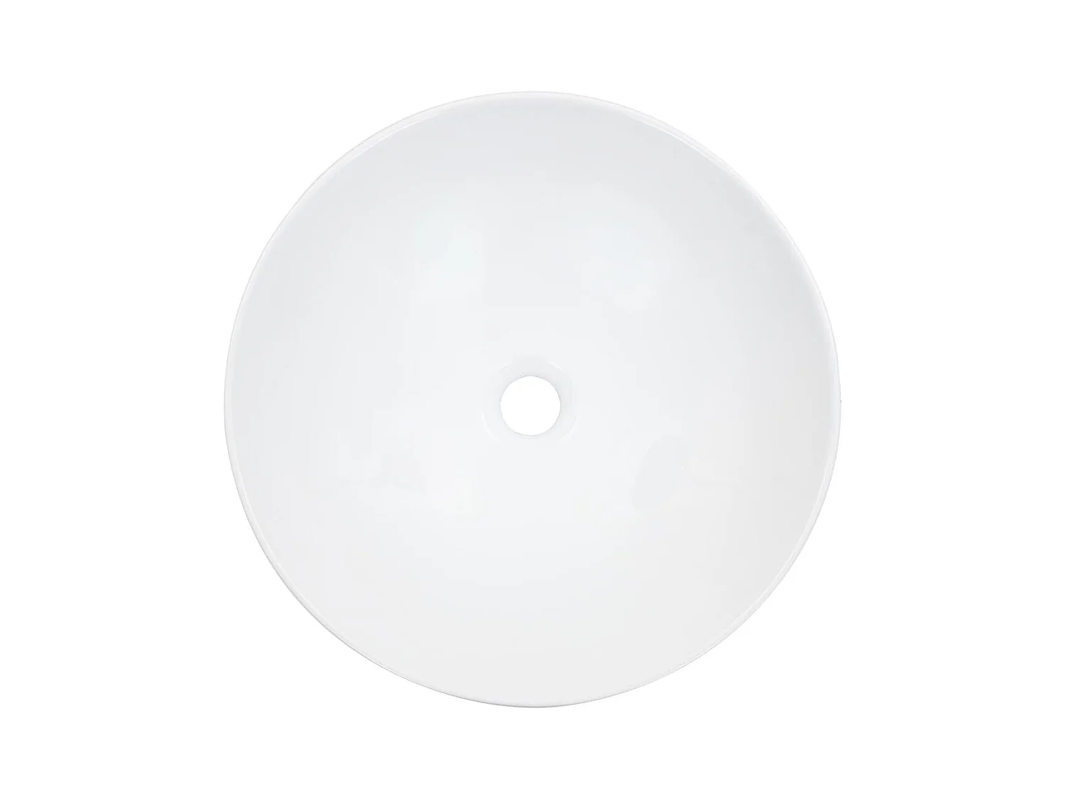 Lavabo Lavabo sobre encimera lavabo montado baño interior cuarto de ducha WC cubículo hogar 41 x 12,5 cm cerámica blanca 02_0002616