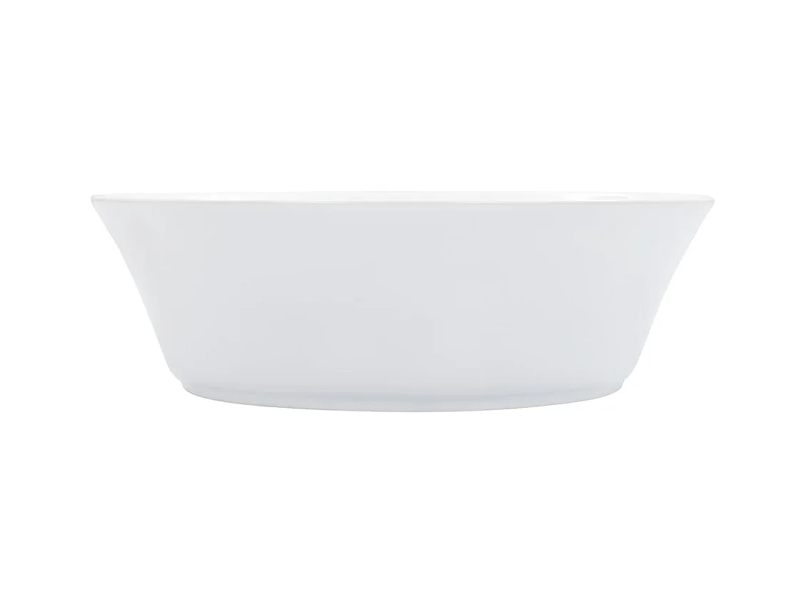 Lavabo Lavabo sobre encimera lavabo montado baño interior cuarto de ducha WC cubículo hogar 41 x 12,5 cm cerámica blanca 02_0002616