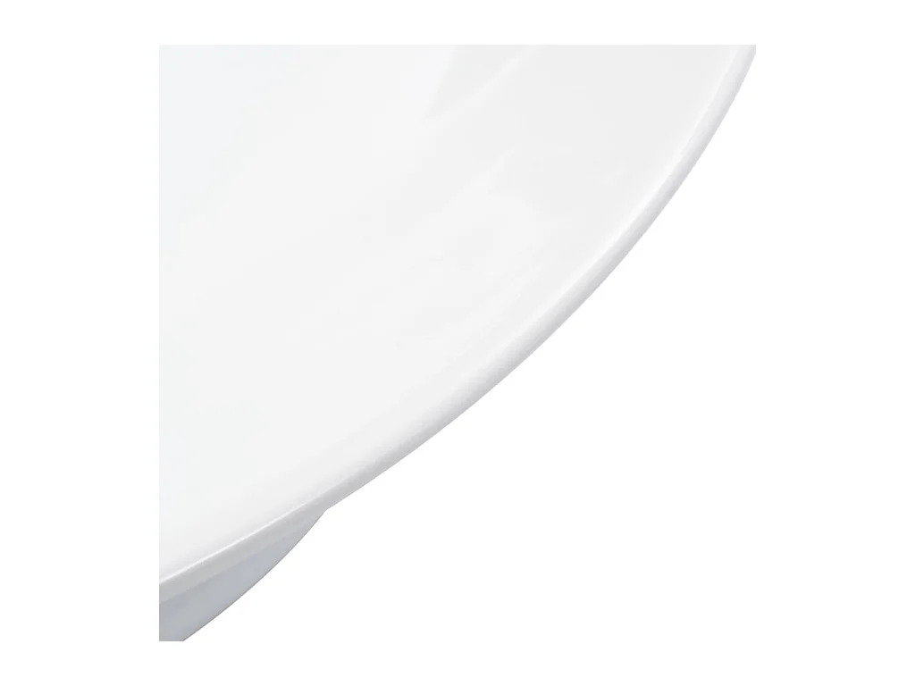 Lavabo Lavabo sobre encimera lavabo montado baño interior cuarto de ducha WC cubículo hogar 41 x 12,5 cm cerámica blanca 02_0002616