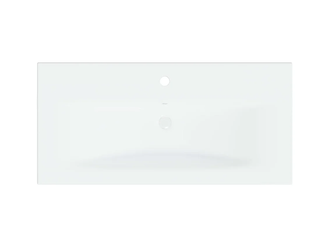 Lavabo empotrado con grifo lavabo sobre encimera inodoro lavabo interior ducha lavabo 81 x 39 cm cerámica blanca 02_0002797