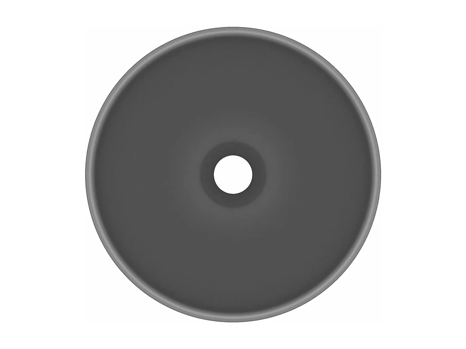 Lavabo da bagno rotondo di lusso diametro 32,5 cm in ceramica grigio scuro opaco 02_0002714