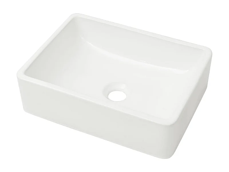 Lavatório de cerâmica para lavatório de mão para banheiro 41 x 30 cm branco 02_0002526