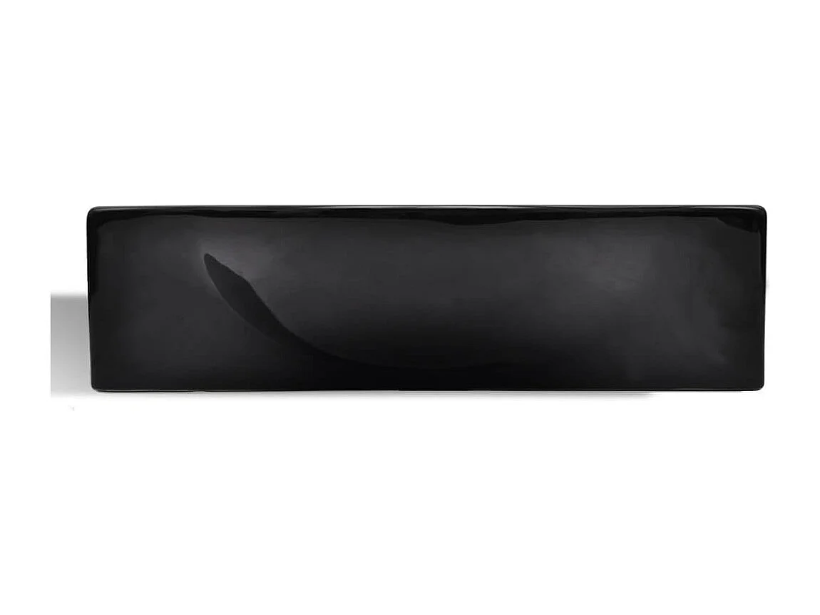 Vasque lavabo à trou noire 45 x 25 x 25 cm 02_0002506