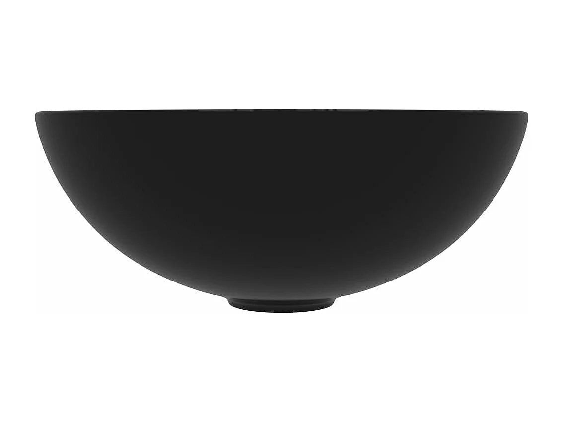 Lavabo bagno tondo diametro 28 cm ceramica nero opaco 02_0002728