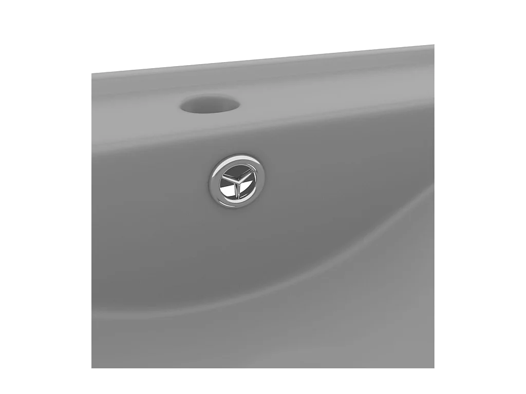 Lavabo avec trou de grise 60 x 46 x 16 cm 02_0002768