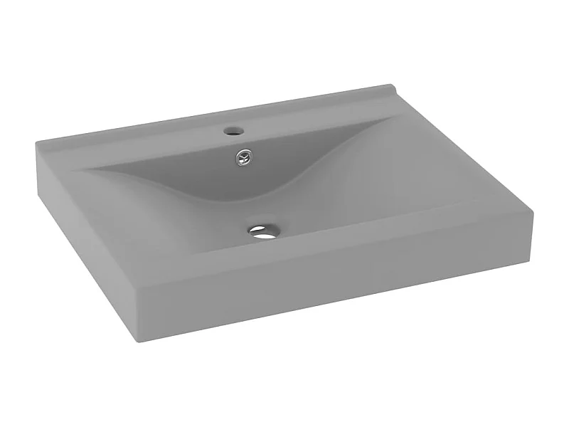 Lavabo avec trou de grise 60 x 46 x 16 cm 02_0002768
