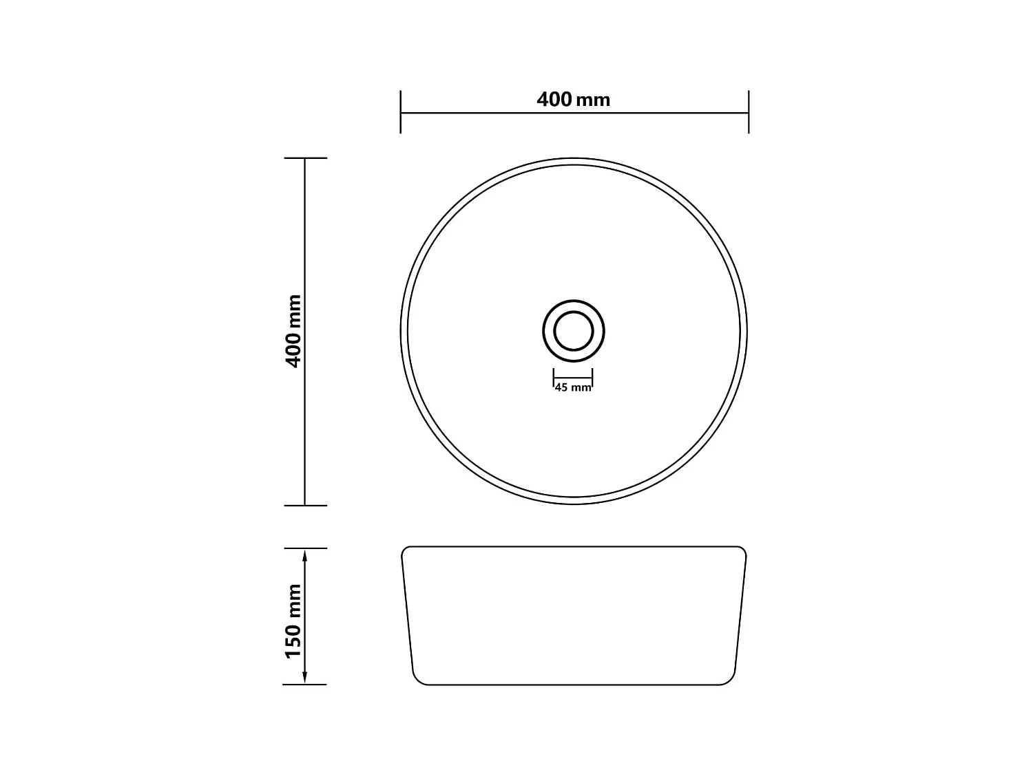 Lavabo rond de luxe 40 x 40 x 15 cm 02_0002756
