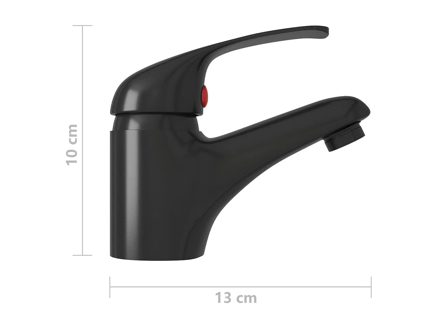 Mitigeur de lavabo robinet noire 13 x 13 x 10 cm 02_0003502