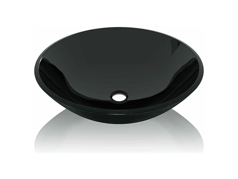 Pia de banheiro de vidro temperado 42 cm preta 02_0002521