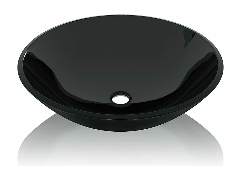 Lavabo bagno in vetro temperato 42 cm nero 02_0002521