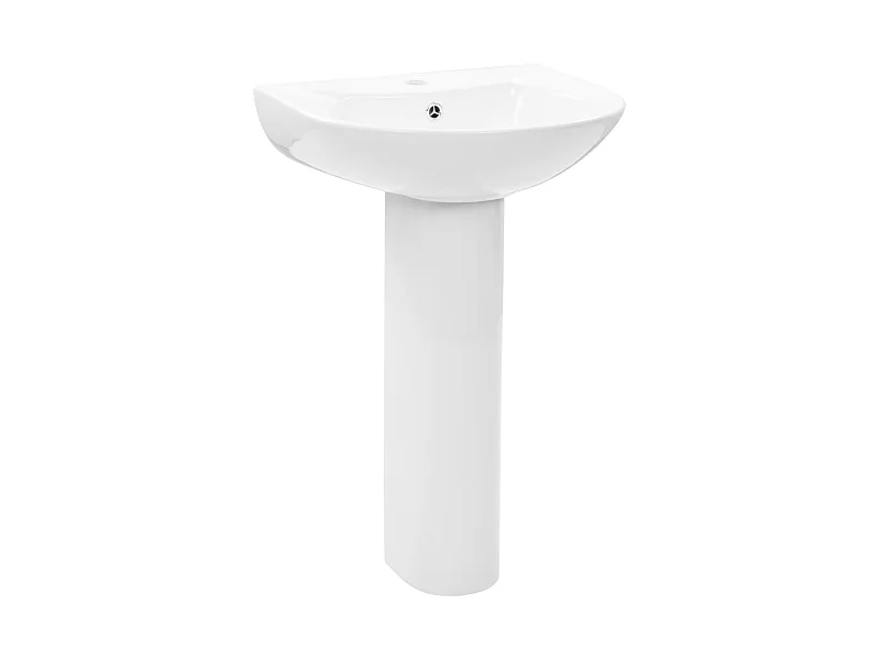 Lavabo autoportant avec socle blanche 52 x 44 x 19 cm 02_0002567