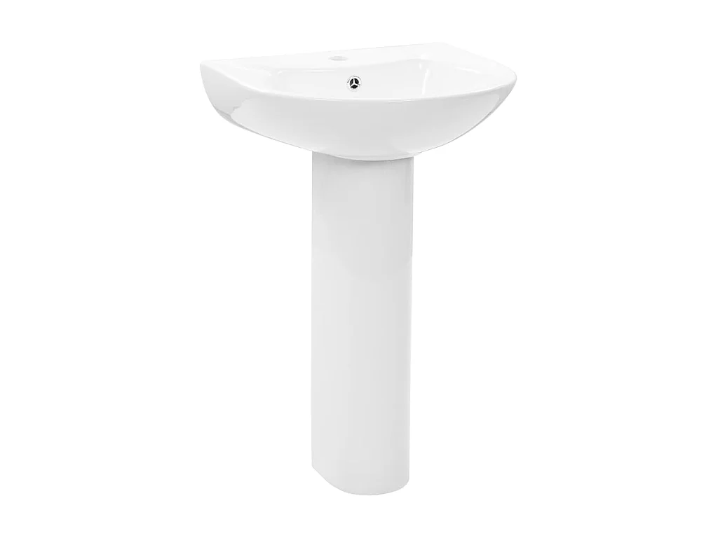 Lavabo autoportant avec socle blanche 52 x 44 x 19 cm 02_0002567