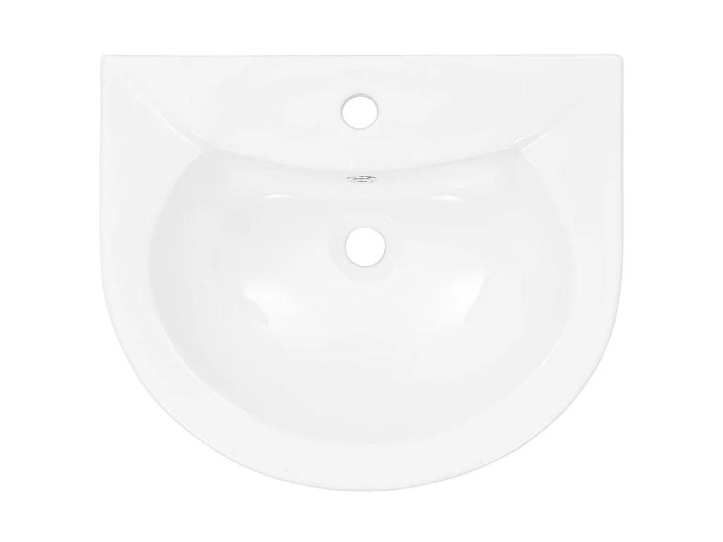 Lavabo freestanding con base in ceramica bianca lavabo 52 cm bagno 02_0002567