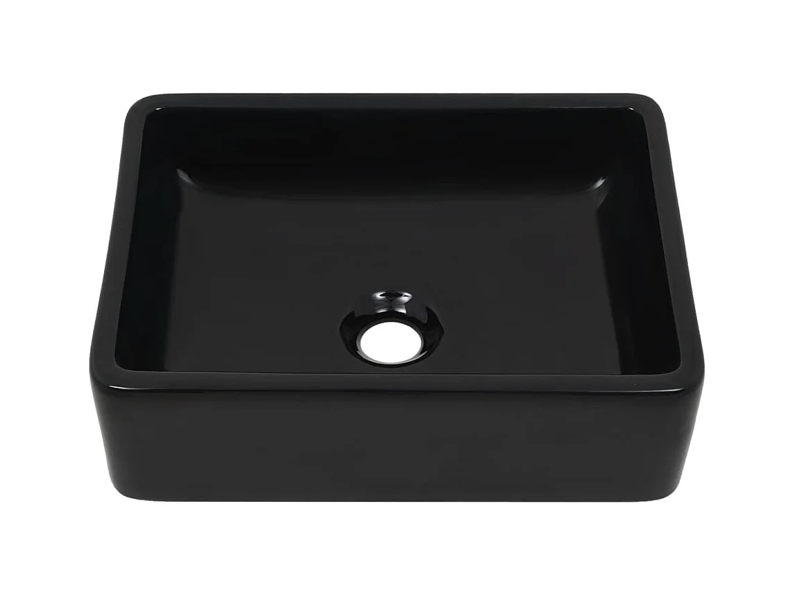 Lavabo céramique vasque salle noire 41 x 30 x 12 cm 02_0002538