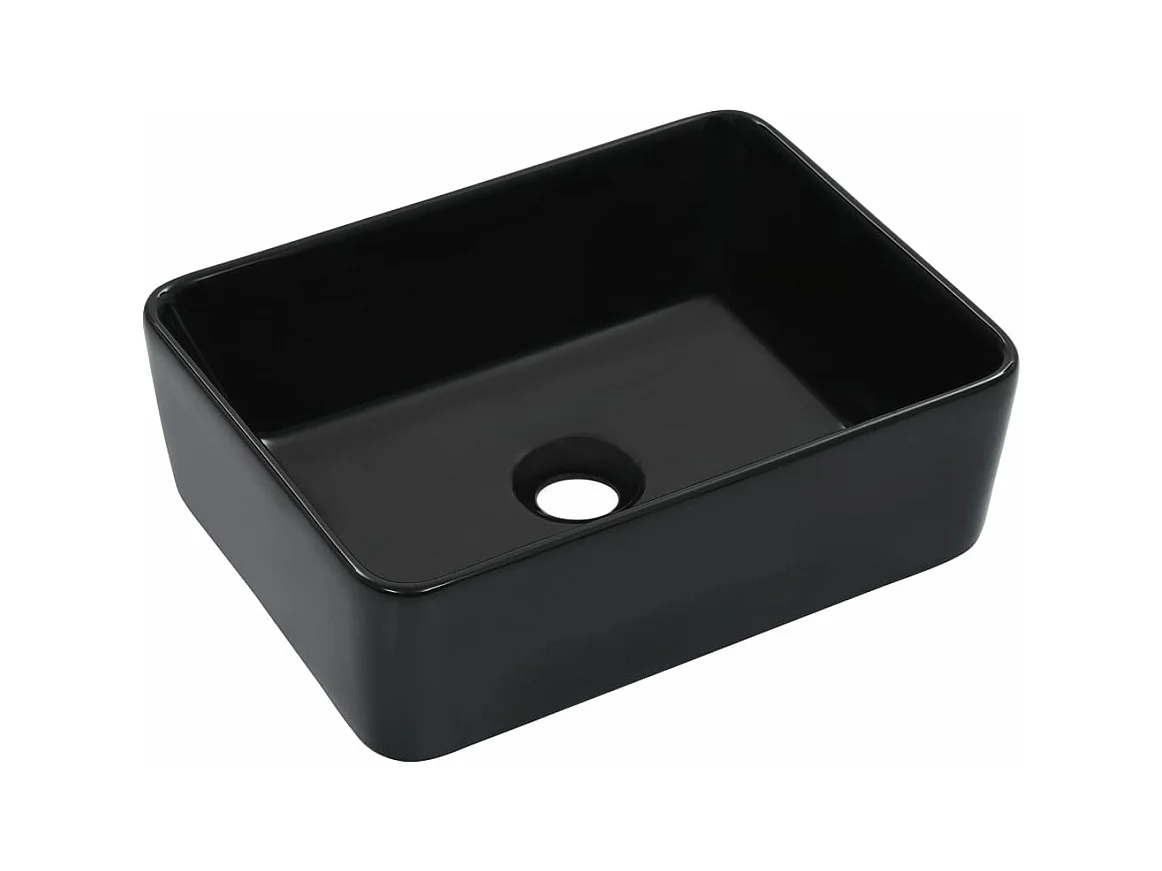 Lavabo lave-mains vasque à noire 40 x 30 x 13 cm 02_0002629