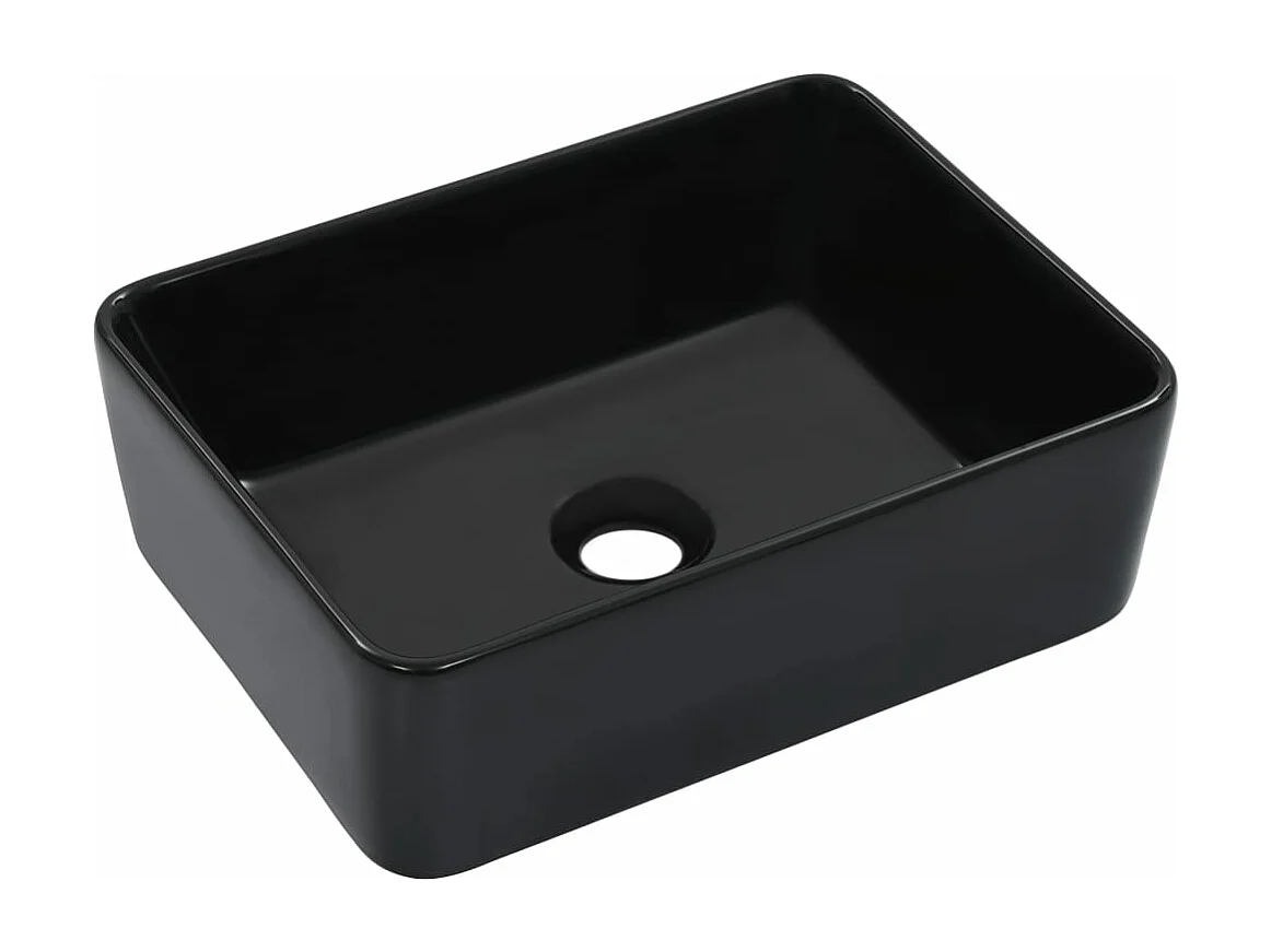 Lavabo lave-mains vasque à noire 40 x 30 x 13 cm 02_0002629