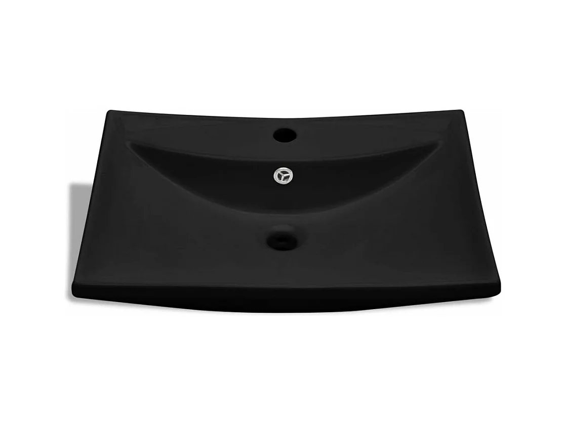 Lavabo vasque rectangulaire en noire 60 x 44 x 17 cm 02_0002489