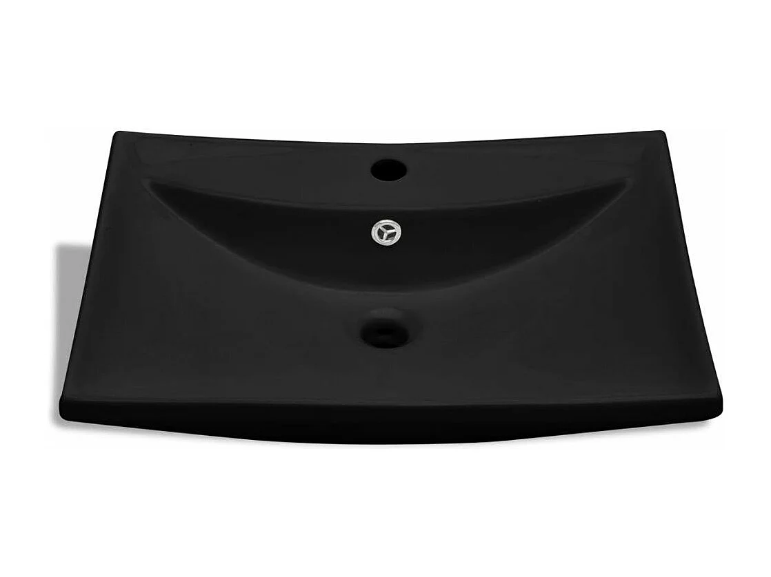 Lavabo vasque rectangulaire en noire 60 x 44 x 17 cm 02_0002489