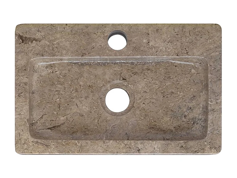 Lavabo sobre encimera, lavabo para baño, lavabo para baño, lavabo para baño, interior de casa, 38 x 24 cm, mármol gris 02_0002832
