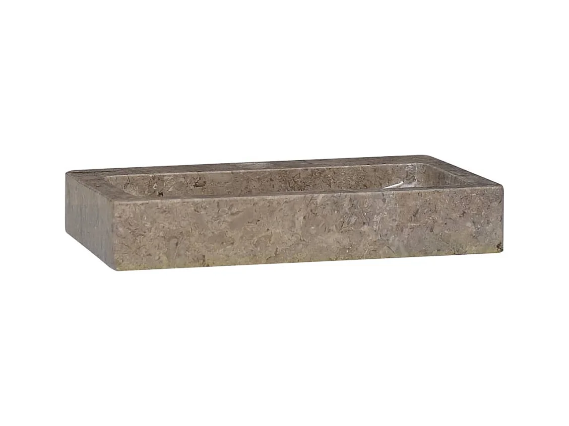 Lavabo da bagno lavabo da appoggio per WC lavabo da bagno lavabo da bagno interno casa 38 x 24 cm marmo grigio 02_0002832