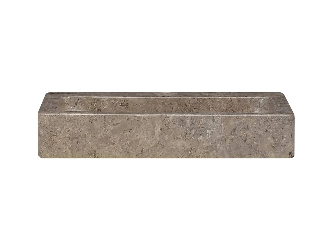 Lavabo da bagno lavabo da appoggio per WC lavabo da bagno lavabo da bagno interno casa 38 x 24 cm marmo grigio 02_0002832