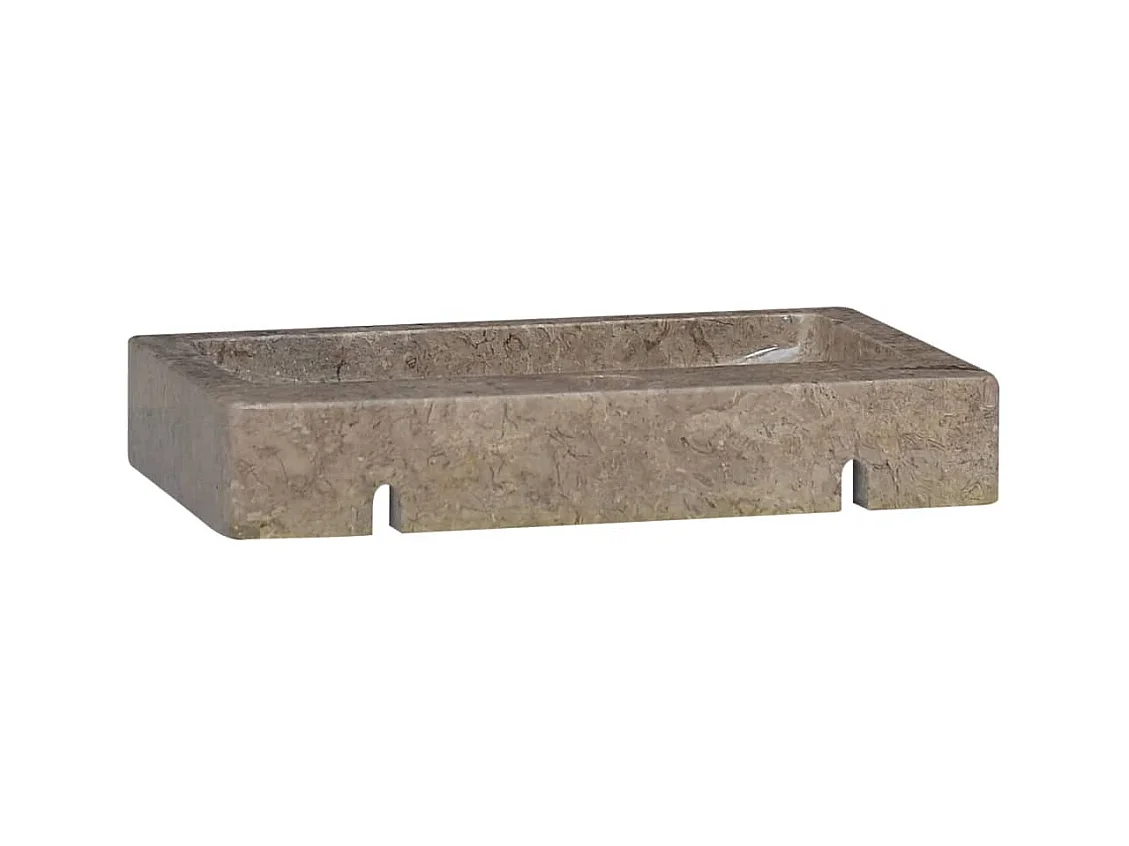 Lavabo da bagno lavabo da appoggio per WC lavabo da bagno lavabo da bagno interno casa 38 x 24 cm marmo grigio 02_0002832