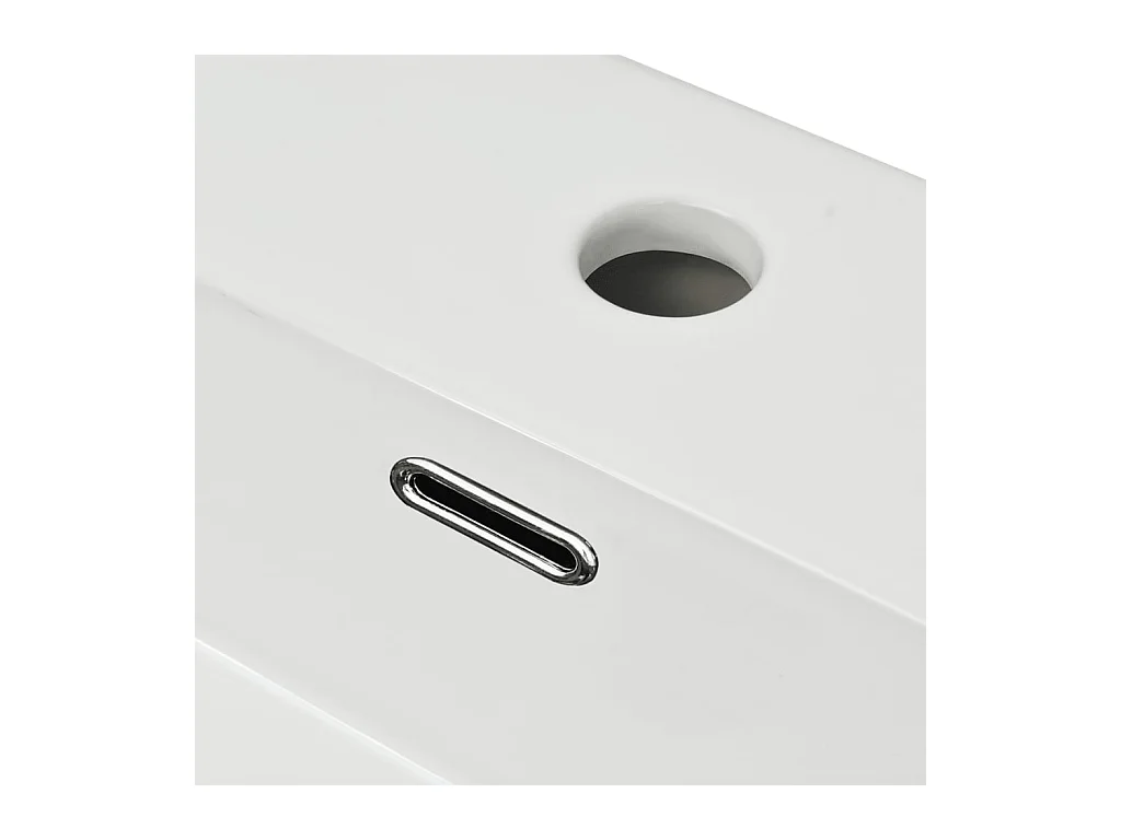 Vasque lavabo avec trou blanche 60.5 x 42.5 x 14.5 cm 02_0002534