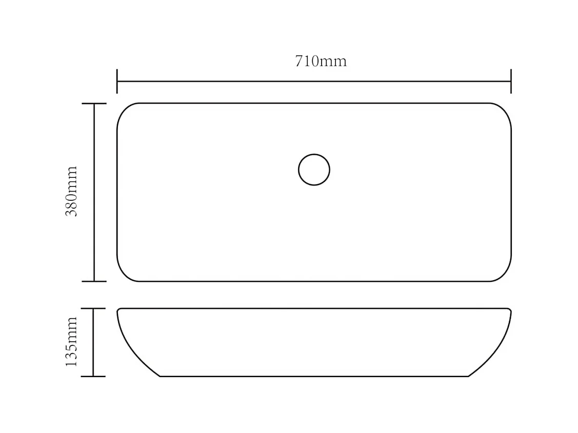 Lavabo lave-mains vasque à 71 x 38 x 13.5 cm 02_0002585