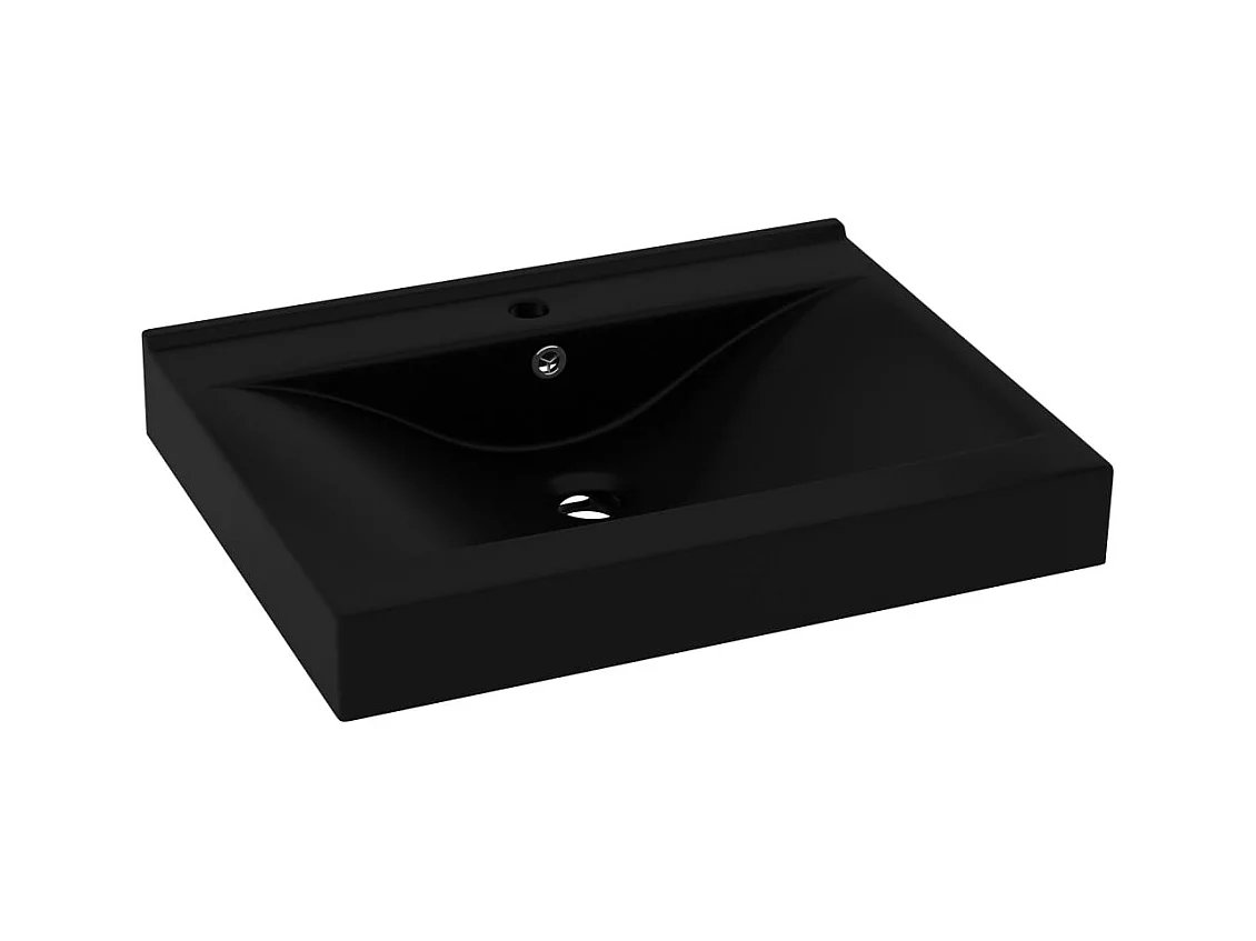 Lavabo salle de bain noire 60 x 46 x 16 cm 02_0002772
